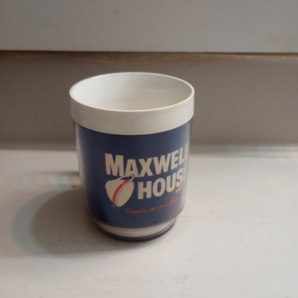 Maxwell House Atlanta Braves Vintage Plastic Coffee Cup